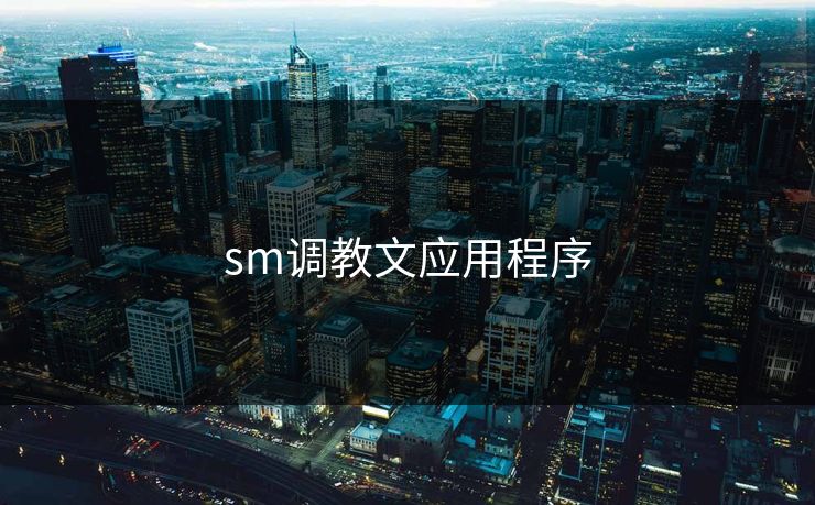 sm调教文应用程序